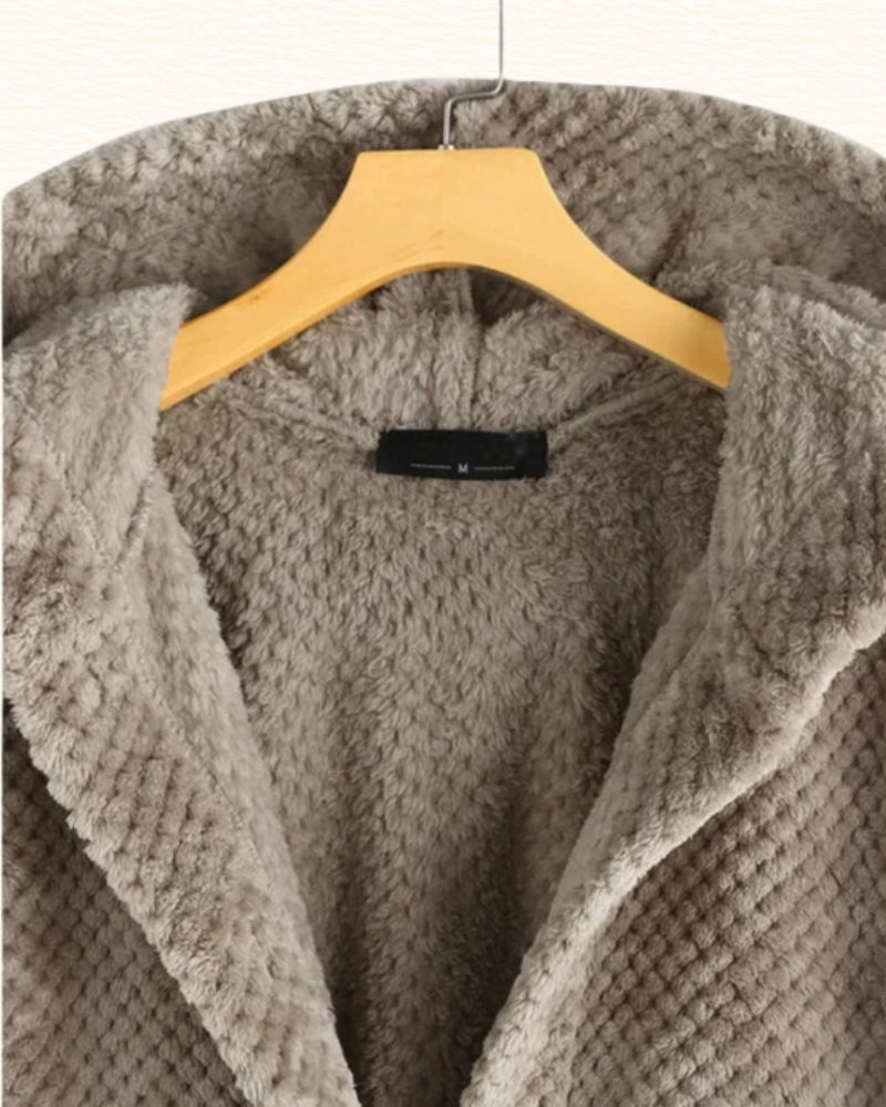 Veste Longue À Capuche Pour Femme | Boutons Décoratifs