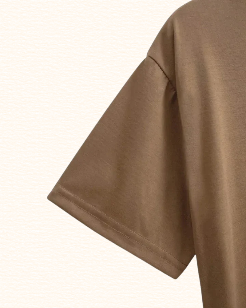 T-Shirt À Double Cœur Pour Femme | Col Rond