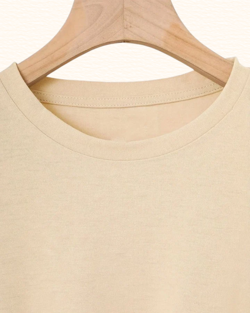 T-Shirt À Double Cœur Pour Femme | Col Rond