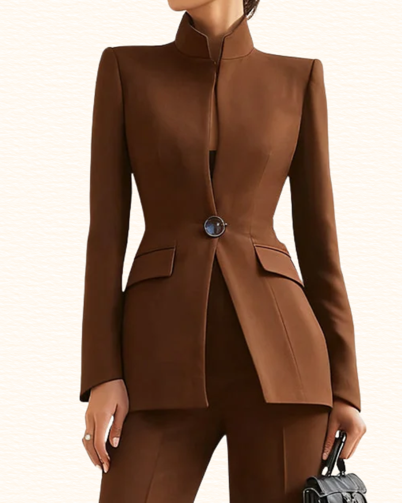 Tailleur Pantalon Évasé Pour Femme | Blazer Cintré