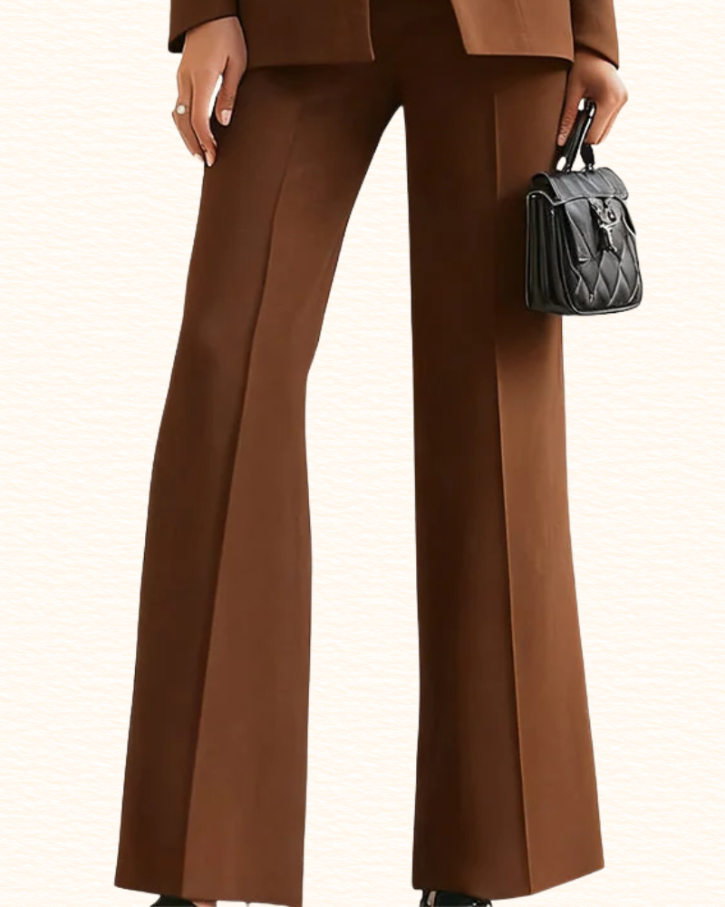 Tailleur Pantalon Évasé Pour Femme | Blazer Cintré