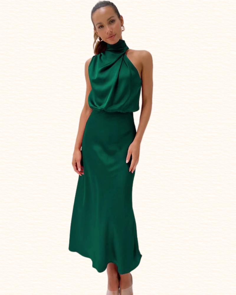 Robe De Soirée Pour Femme | Encolure Tour De Cou