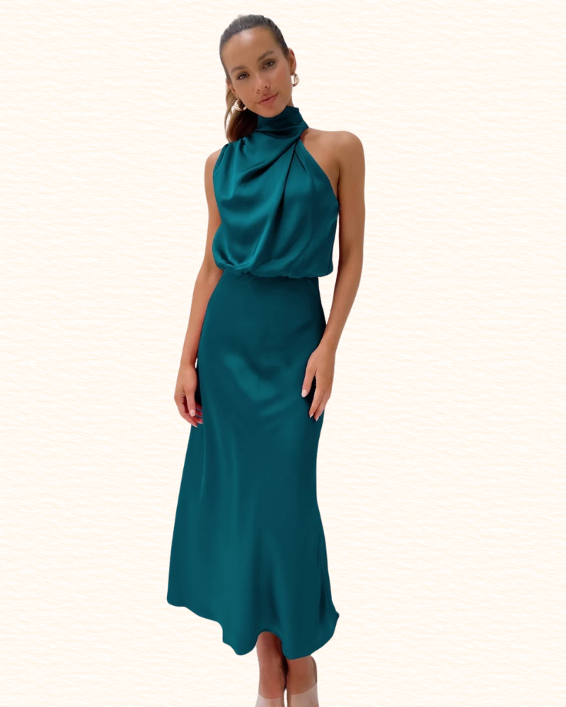 Robe De Soirée Pour Femme | Encolure Tour De Cou