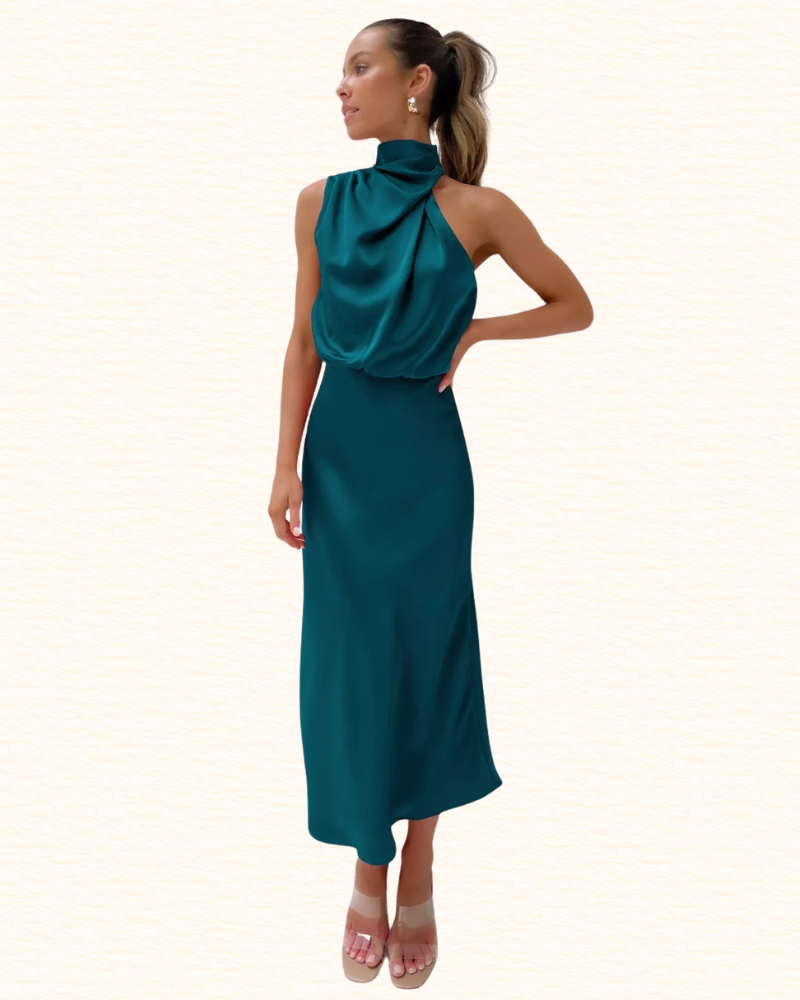 Robe De Soirée Pour Femme | Encolure Tour De Cou