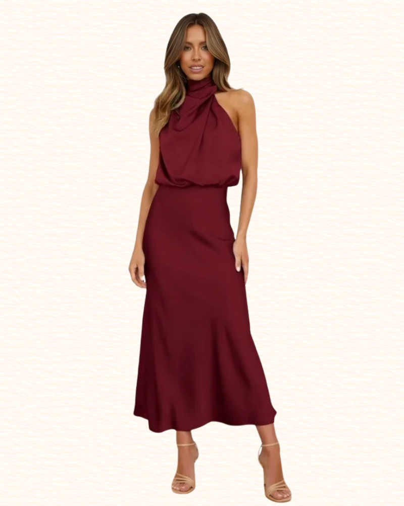 Robe De Soirée Pour Femme | Encolure Tour De Cou