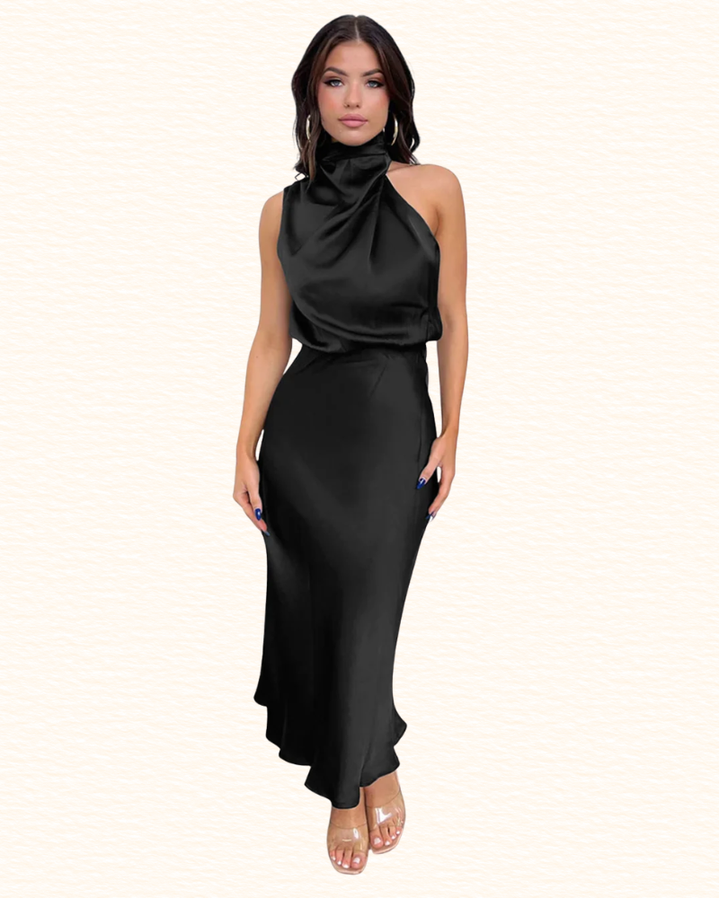 Robe De Soirée Pour Femme | Encolure Tour De Cou