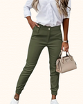 Pantalon Fuselé Pour Femme | Taille Haute Et Longueur Cheville