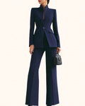 Tailleur Pantalon Évasé Pour Femme | Blazer Cintré