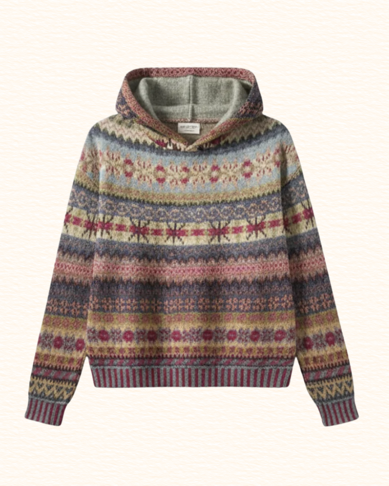 Sweat À Capuche Pour Femme | Motifs Géométriques Multicolores
