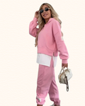 Ensemble De Jogging Pour Femme | Sweat À Capuche Bicolore