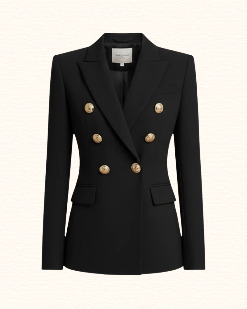 Blazer Croisé Pour Femme | Boutons Dorés