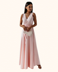 Robe Cache-Cœur Sans Manches Pour Femme | Maxi