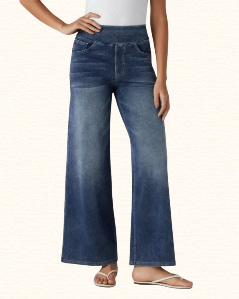 Pantalon À Jambes Larges Pour Femme | Taille Haute