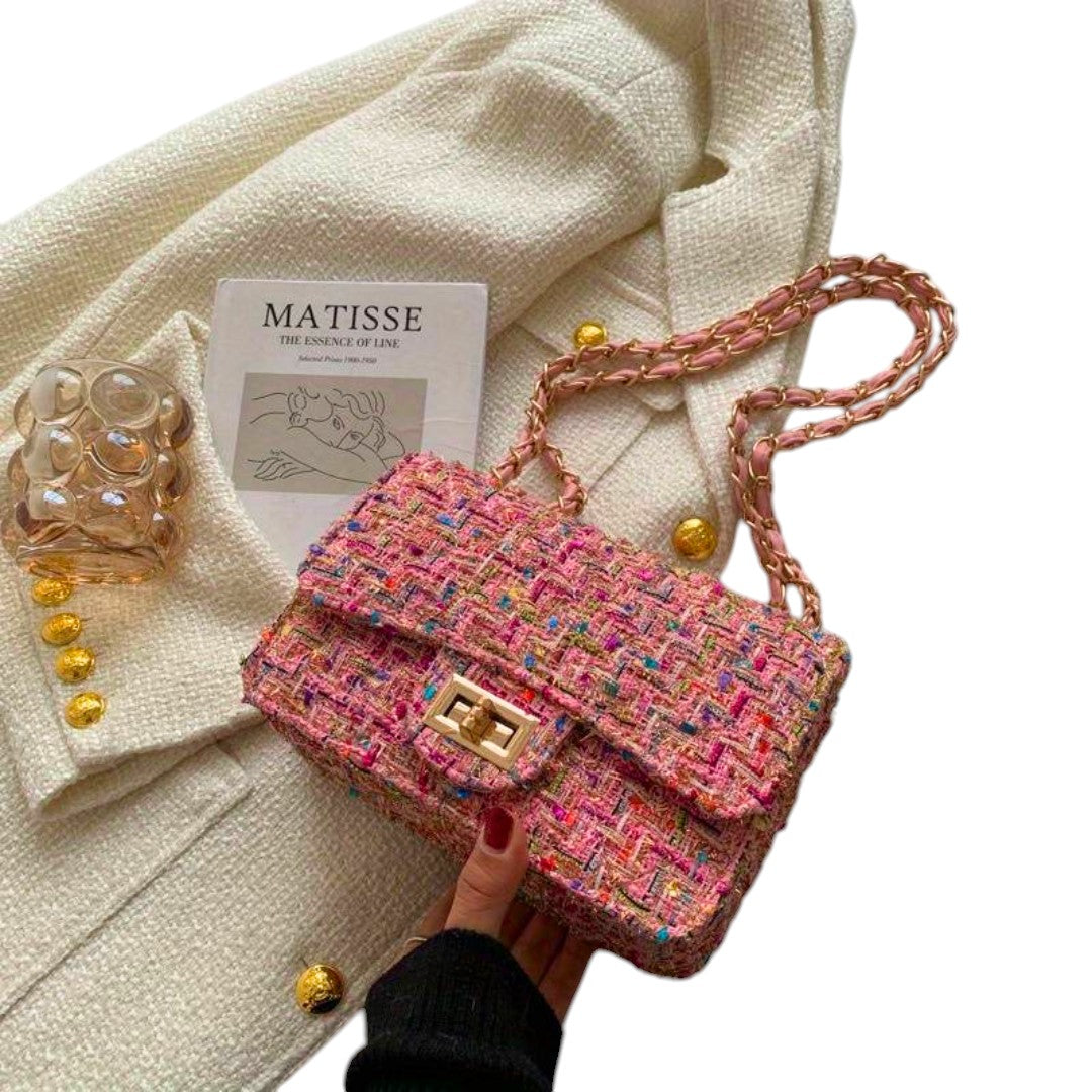 Sac À Main Texturé Pour Femme | Bandoulière Chaîne