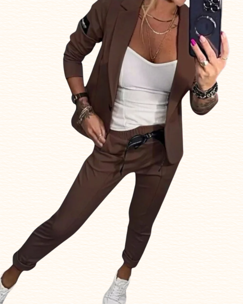 Ensemble Trois Pièces Pour Femme | Blazer, Haut Et Pantalon