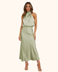 Robe De Soirée Pour Femme | Encolure Tour De Cou