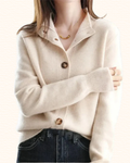 Cardigan À Col Rabattu Pour Femme | Boutons Contrastants