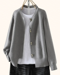 Cardigan À Boutons Effet Perle Pour Femme | Col Rond