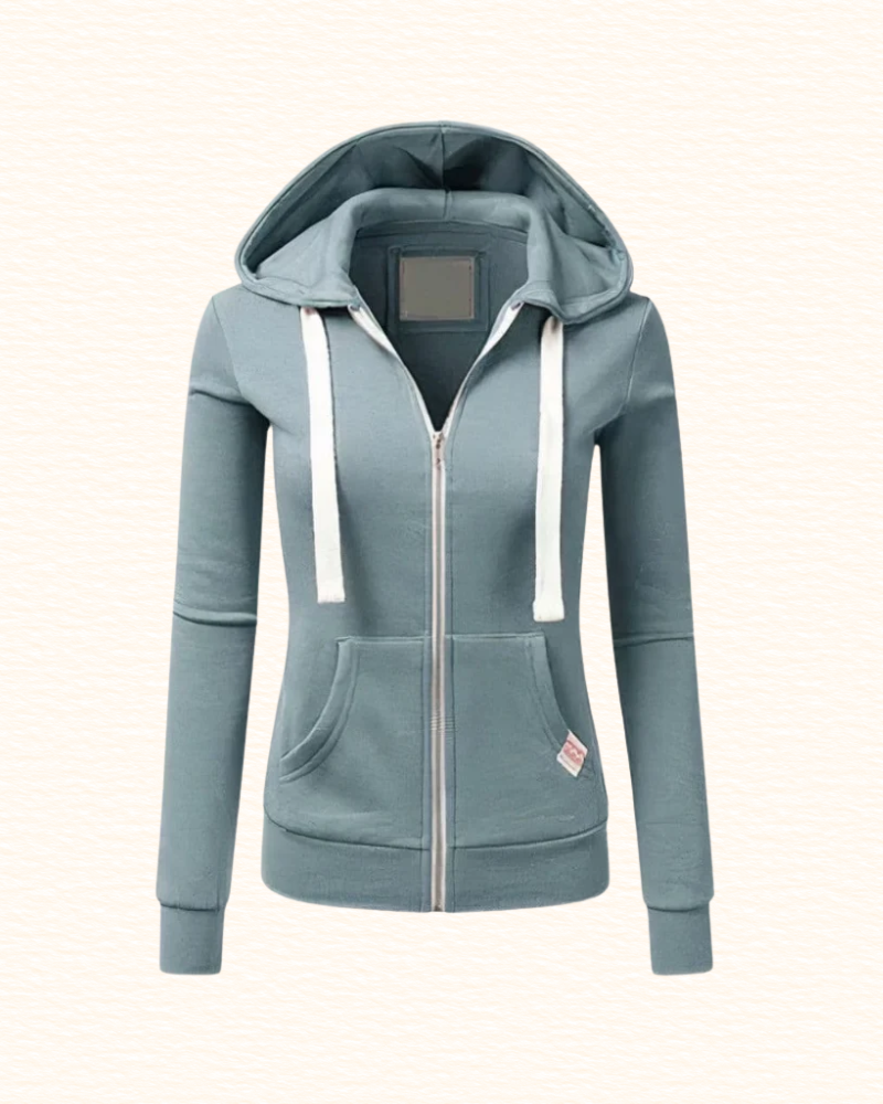 Sweat Zippé À Capuche Pour Femme | Poches Avant