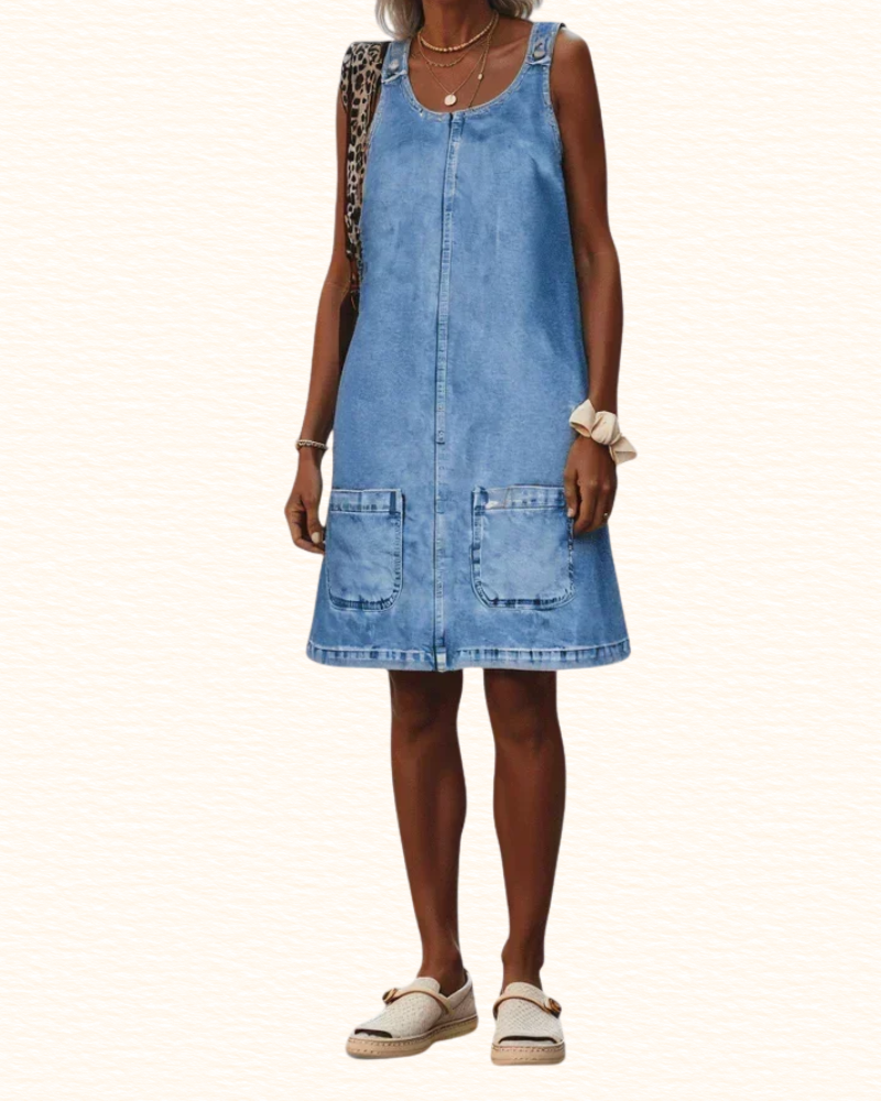 Robe Chasuble À Poches Pour Femme | Midi