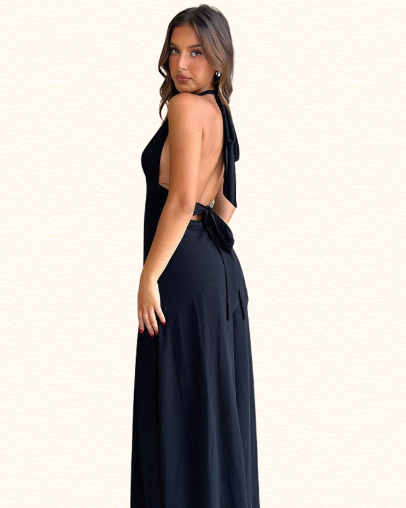 Robe Fendue À Décolleté Plongeant Pour Femme | Maxi