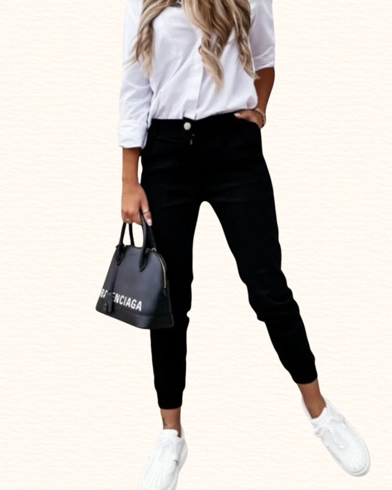Pantalon Fuselé Pour Femme | Taille Haute Et Longueur Cheville