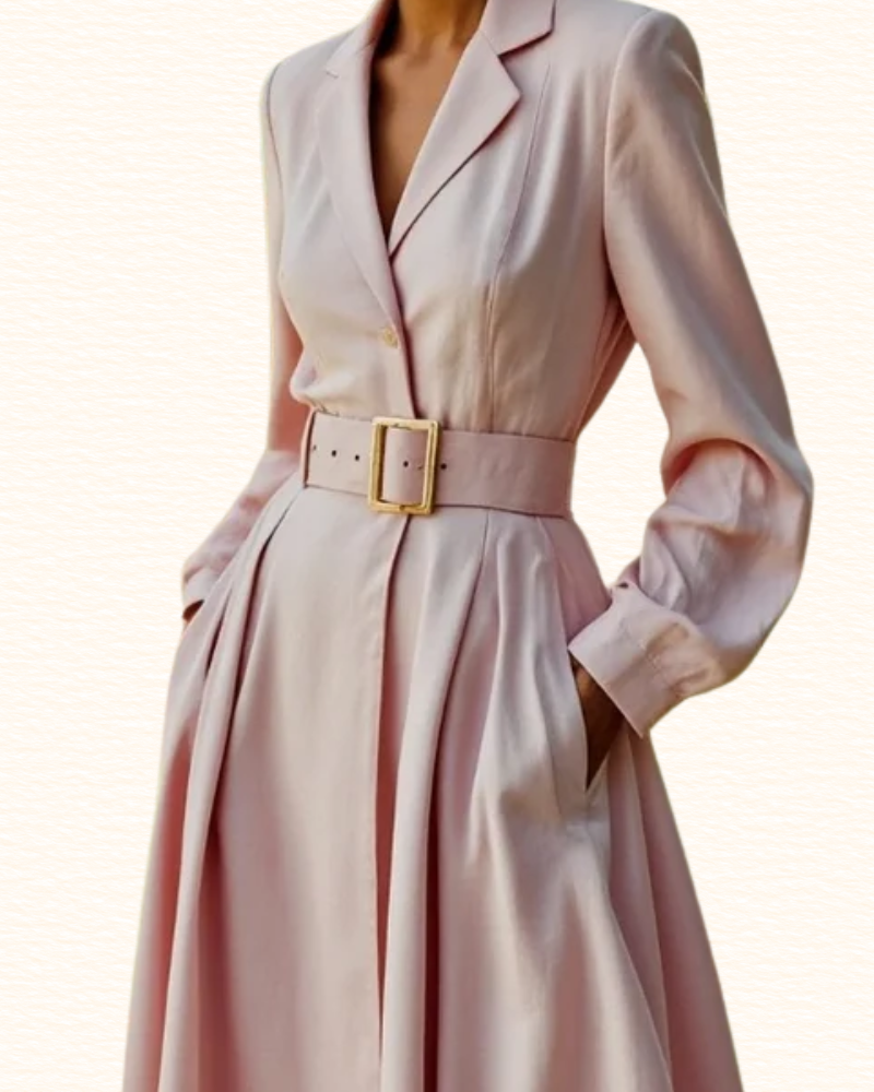 Robe Blazer À Jupe Plissée Pour Femme | Maxi