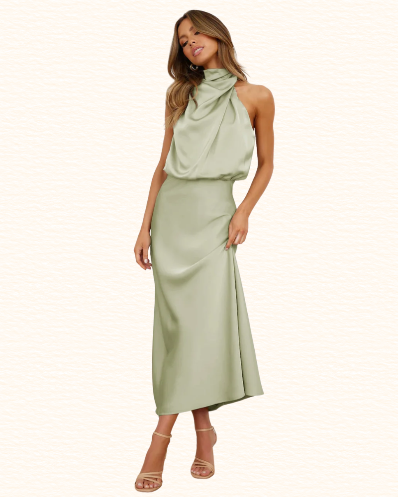 Robe De Soirée Pour Femme | Encolure Tour De Cou