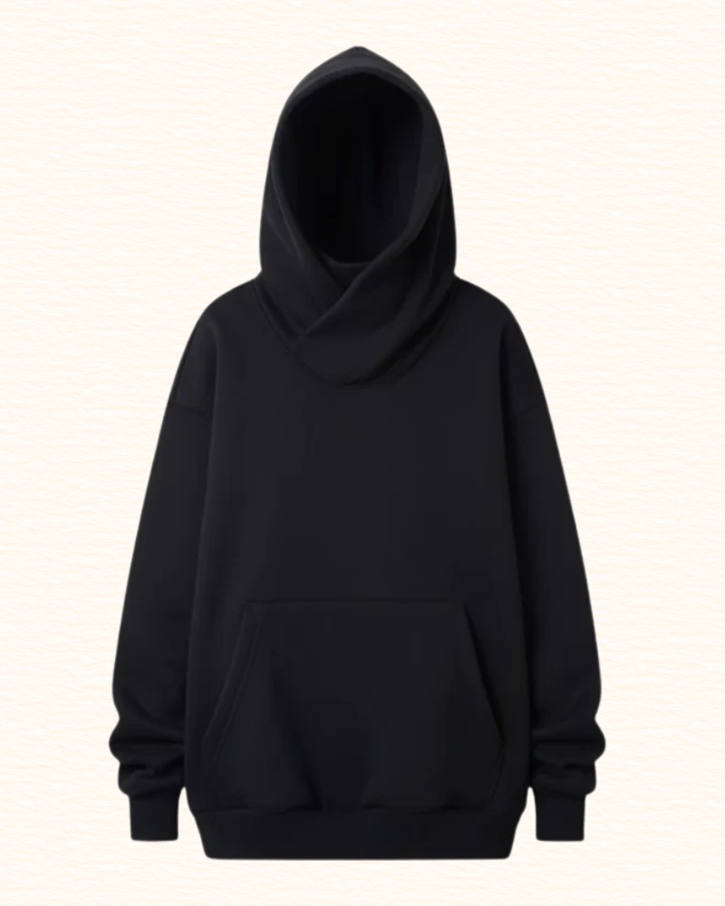 Sweat Ample À Capuche Pour Femme | Col Montant