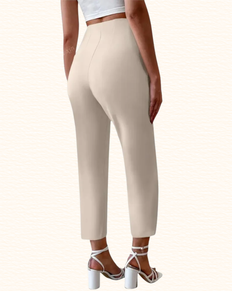 Pantalon Habillé Pour Femme | Taille Haute Et Coupe Droite