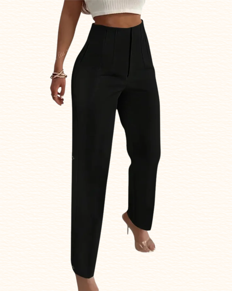 Pantalon Habillé Pour Femme | Taille Haute Et Coupe Droite