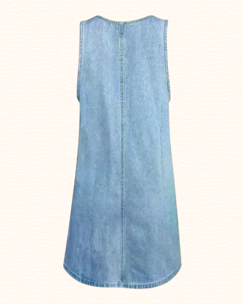 Robe Chasuble À Poches Pour Femme | Midi