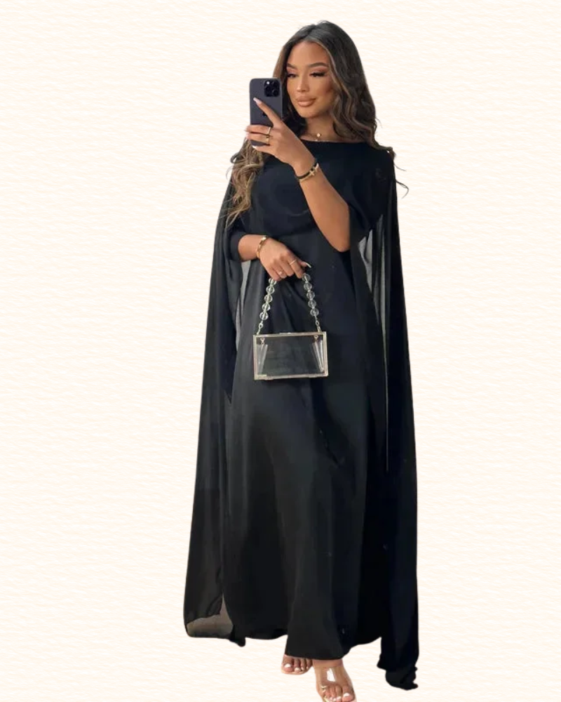 Robe Cape Minimaliste Pour Femme | Maxi