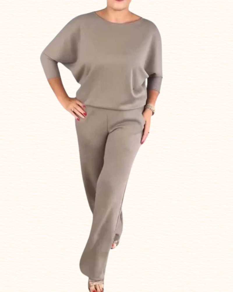 Combinaison De Soirée Pour Femme | Col Drapé Et Jambes Larges