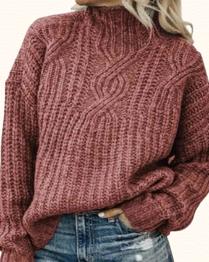 Pull Torsadé Pour Femme | Coupe Ample
