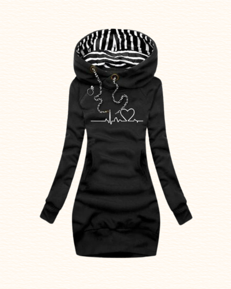 Sweat Long À Capuche Pour Femme | Coupe Cintrée