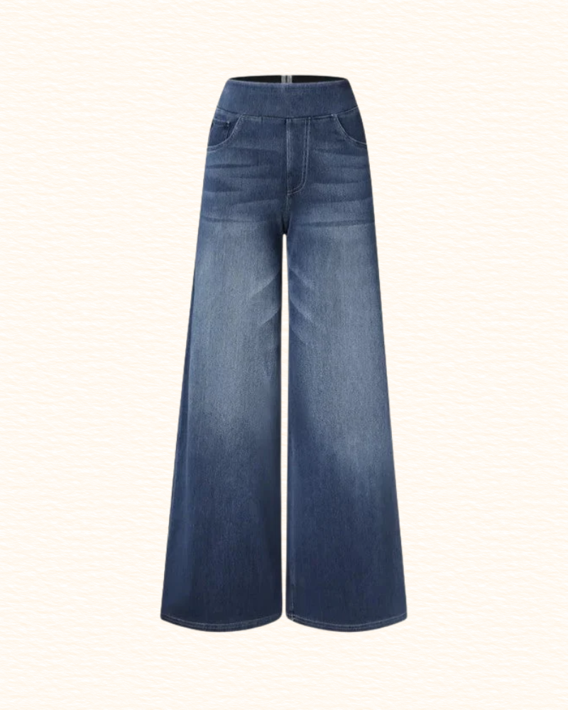 Pantalon À Jambes Larges Pour Femme | Taille Haute