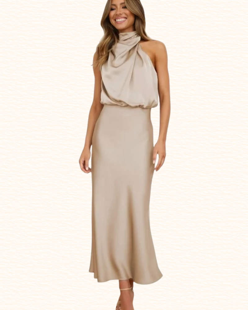 Robe De Soirée Pour Femme | Encolure Tour De Cou