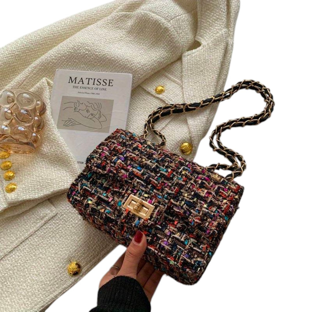 Sac À Main Texturé Pour Femme | Bandoulière Chaîne