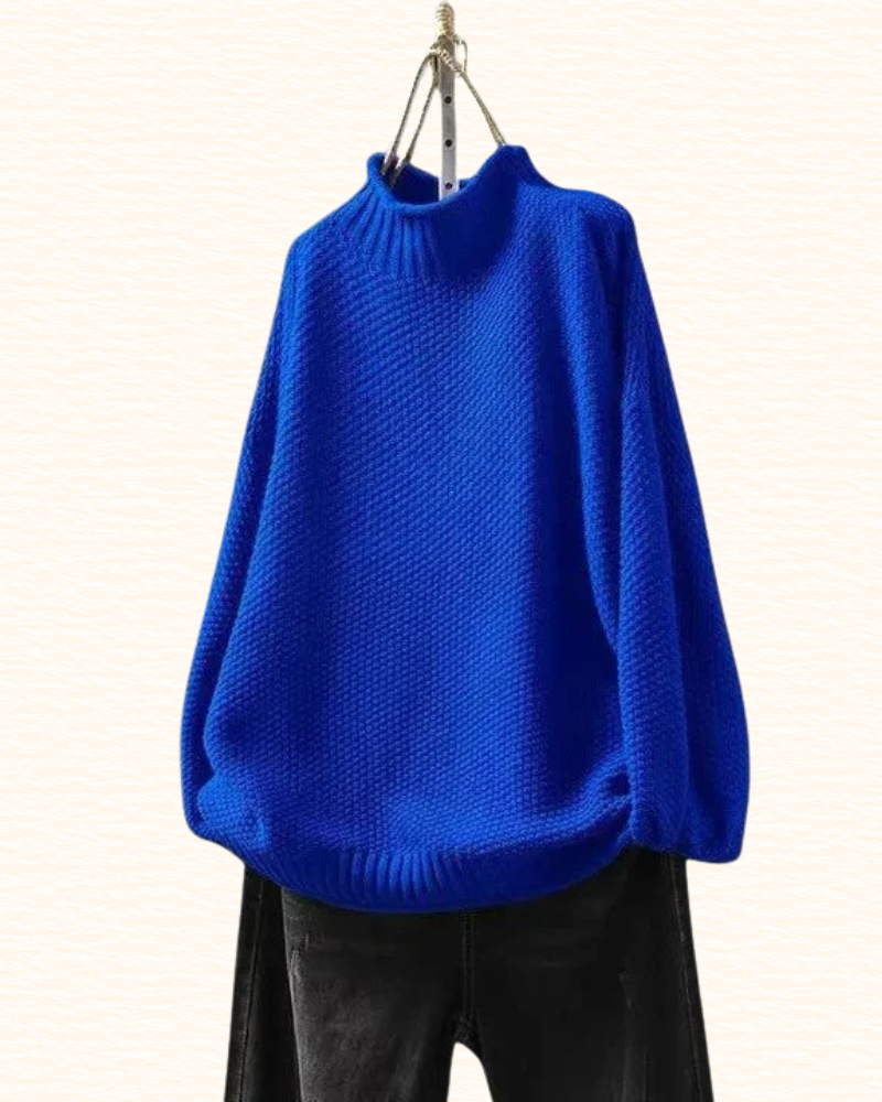 Pull Texturé Pour Femme | Col Montant