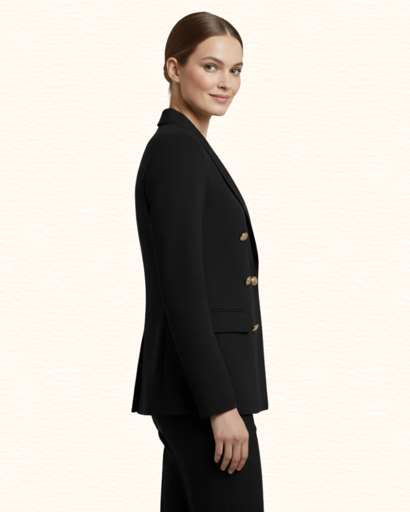Blazer Croisé Pour Femme | Boutons Dorés