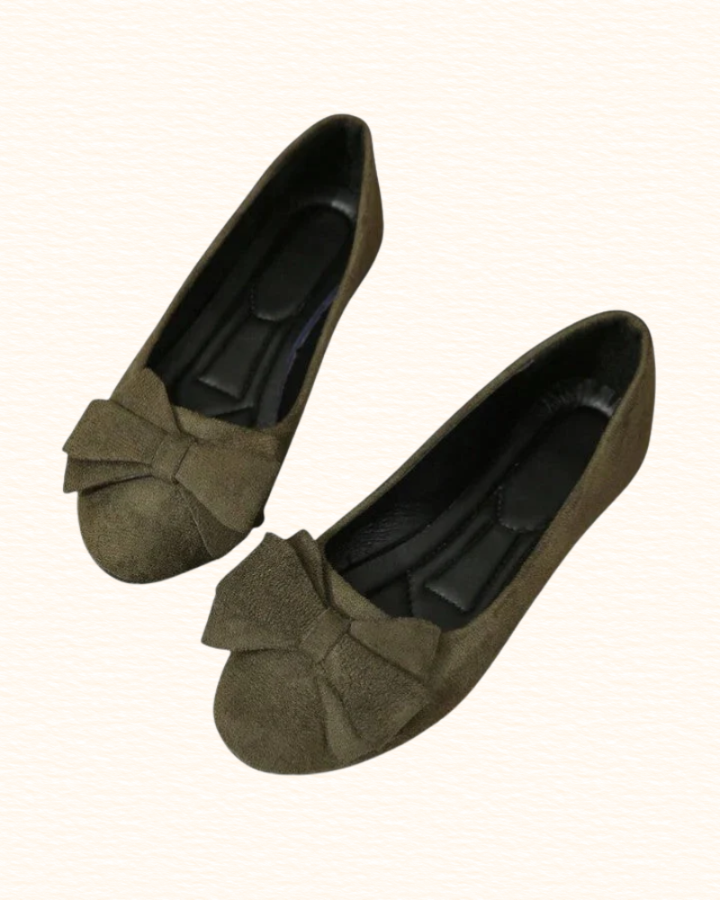 Ballerines À Nœud Pour Femme | Bout Arrondi