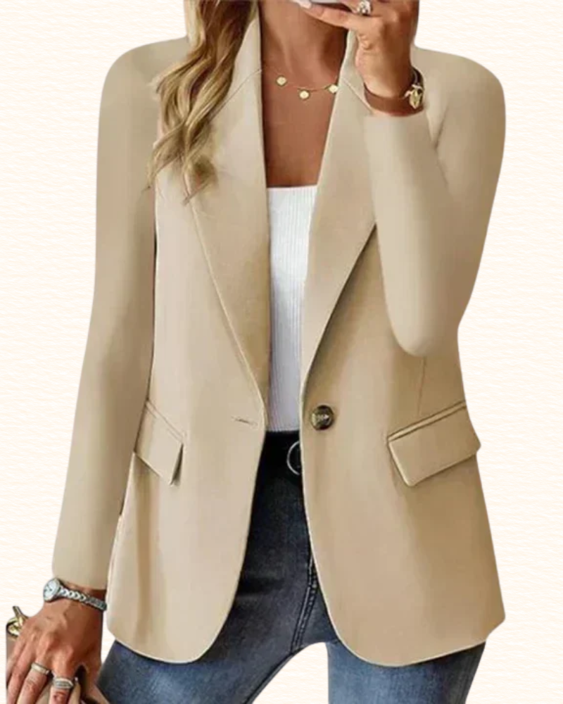 Blazer Cintré Pour Femme | Bouton Unique