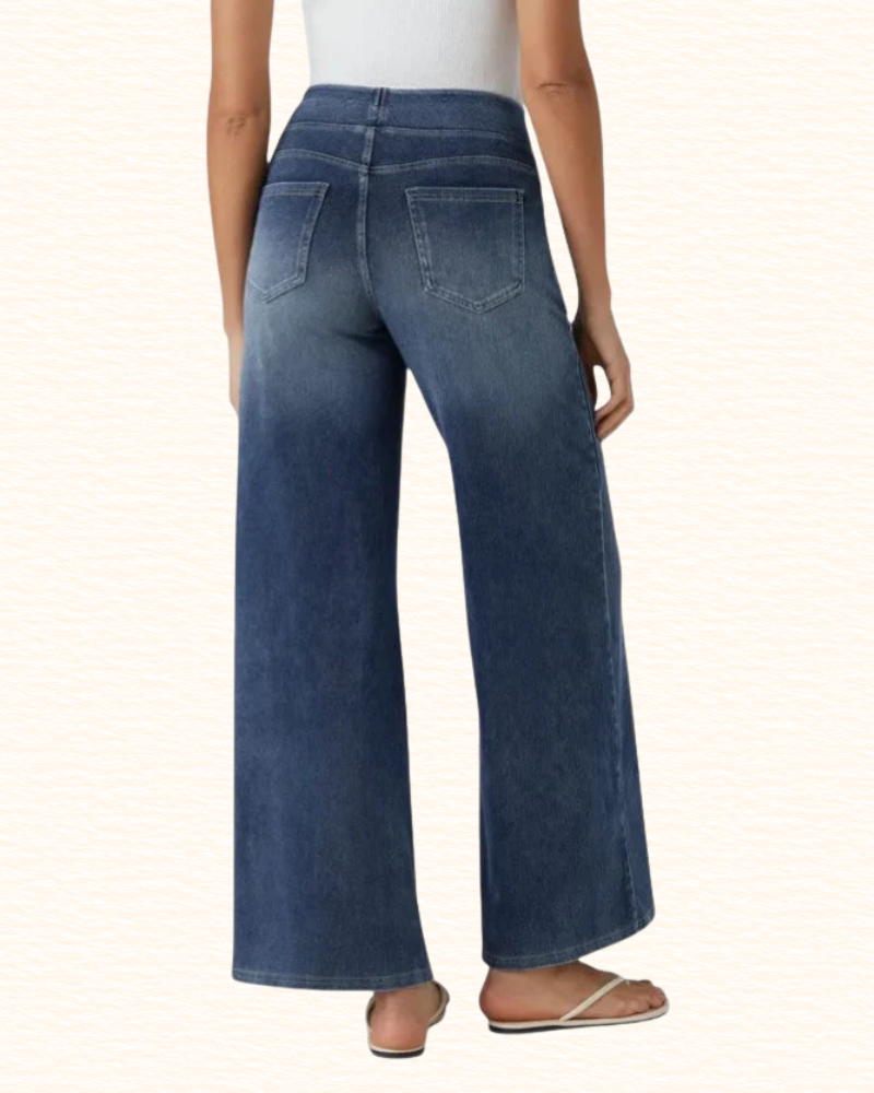 Pantalon À Jambes Larges Pour Femme | Taille Haute
