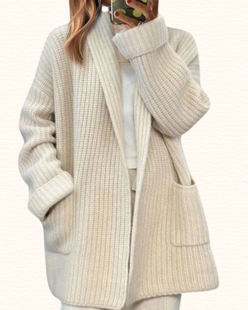 Maison Verane | Cardigan Chaleur Tricotée Premium Ouverture Frontale Relaxée