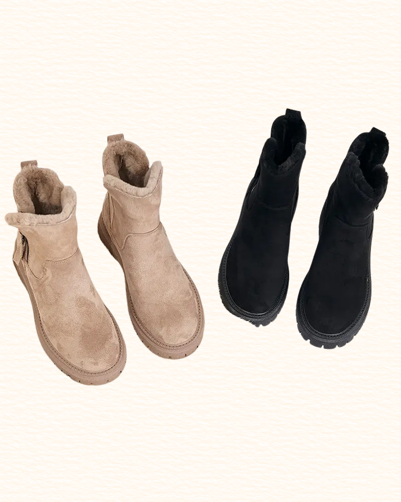 Bottines Zippées Pour Femme | Semelle Crantée
