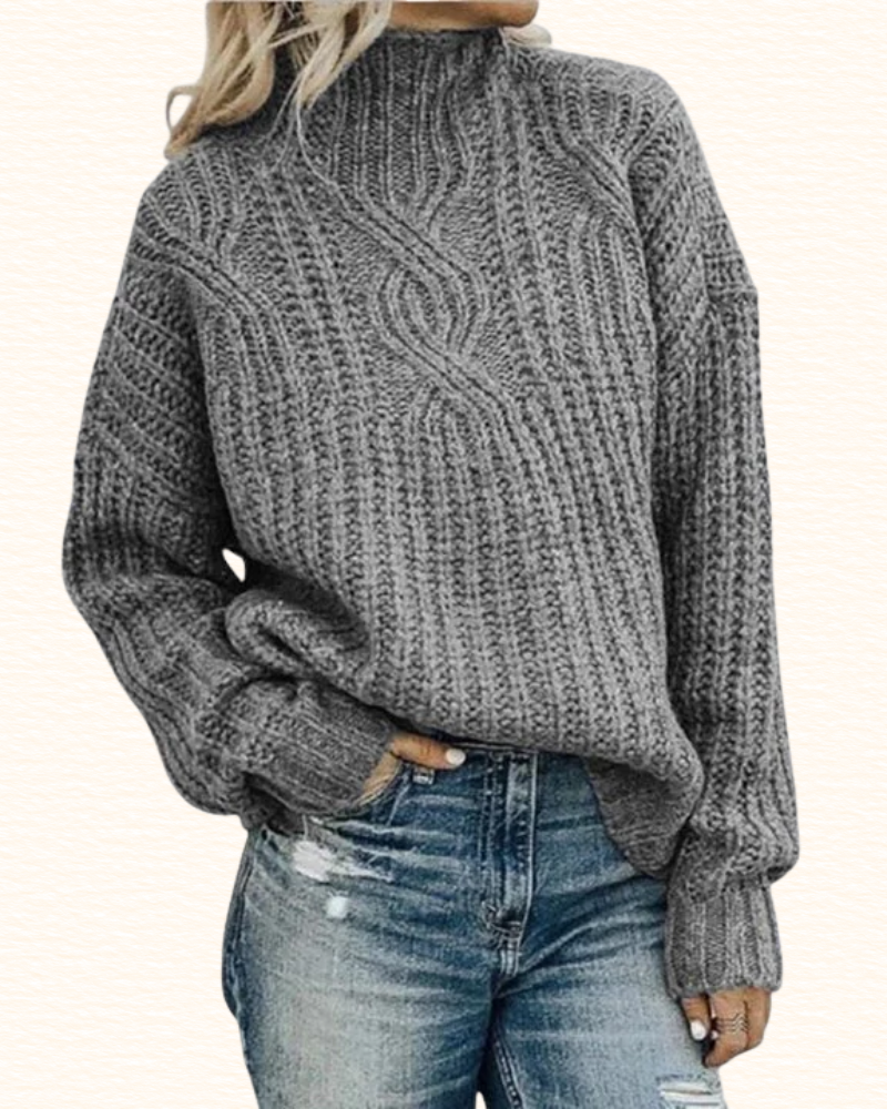 Pull Torsadé Pour Femme | Coupe Ample