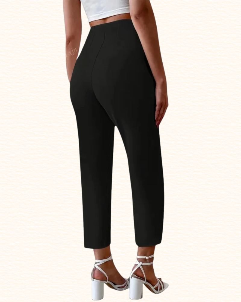 Pantalon Habillé Pour Femme | Taille Haute Et Coupe Droite