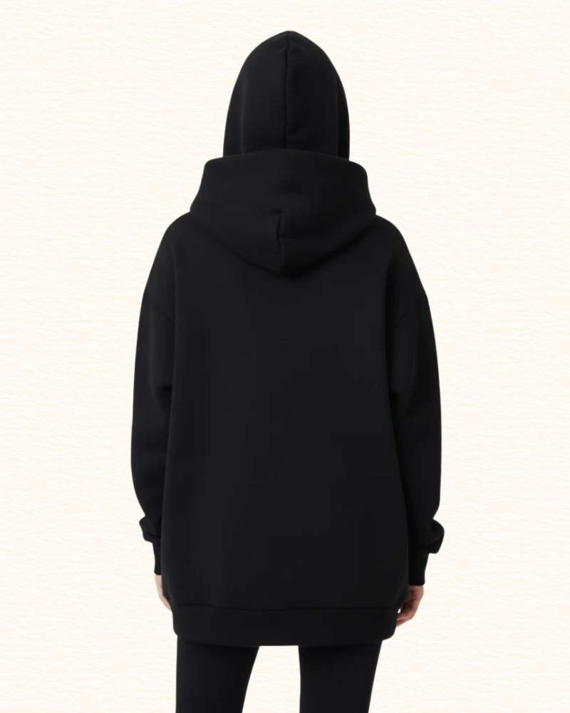 Sweat Ample À Capuche Pour Femme | Col Montant