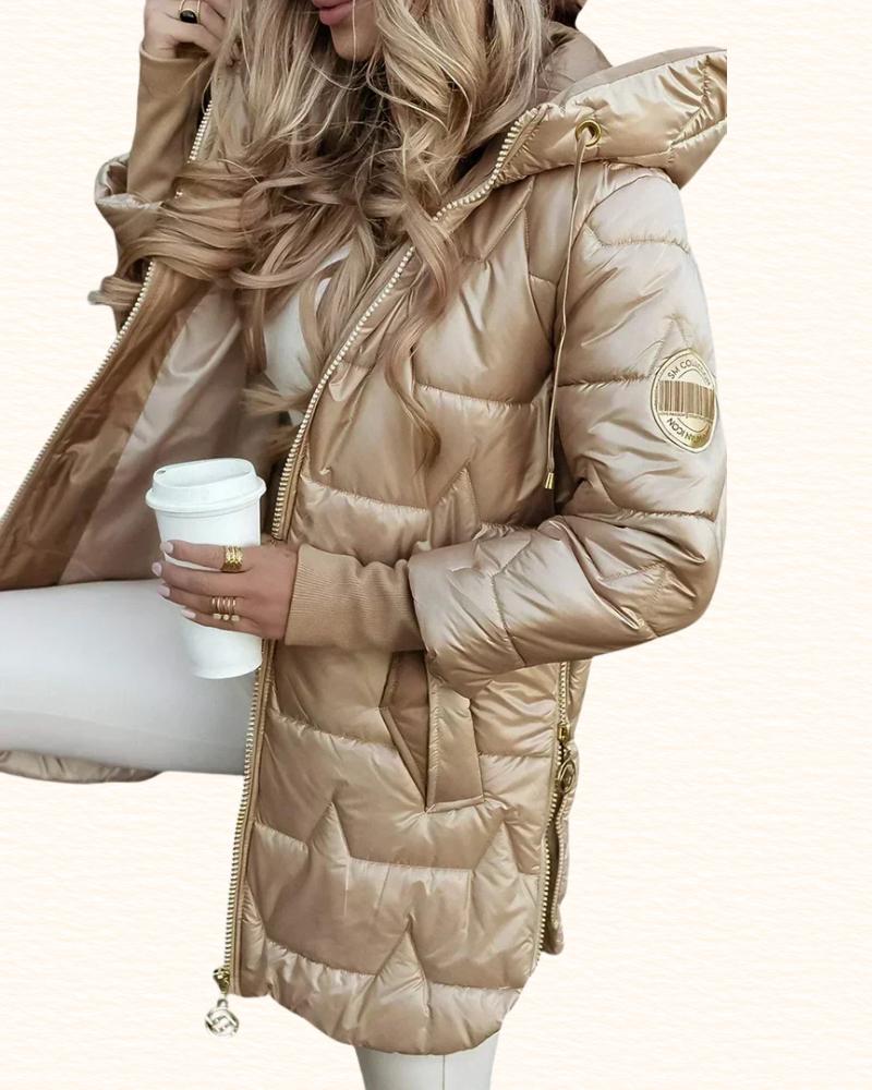 Doudoune À Capuche Pour Femme | Coupe Mi-Longue